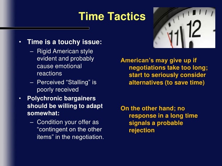 cross cultural negotiation strategies how americans view time sensitivity in negotiation context.